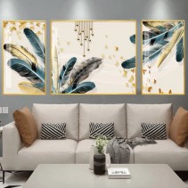 Set of 3 Piece Porcelain Frame / Crystal Paintings Home Decor