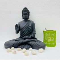 Black 15 Inch Buddha Statue 