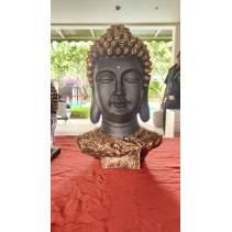 Buddha Face  Black - 16"  