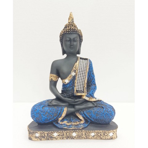 Black 9 Inch Buddha Statue 