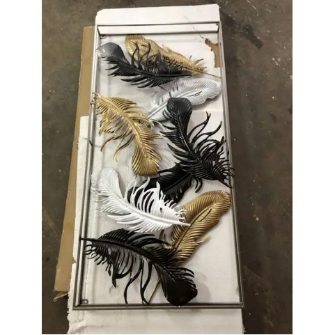 Box Framed Leave Decor - Wall Art