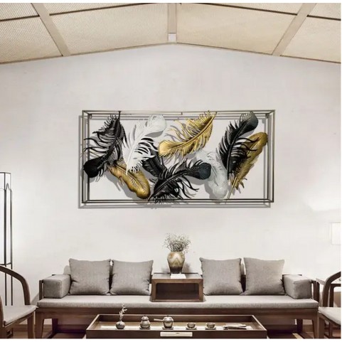 Box Framed Leave Decor - Wall Art