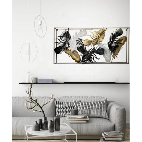 Box Framed Leave Decor - Wall Art