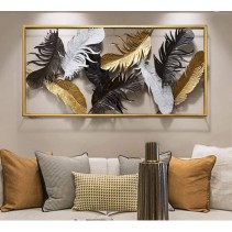 Box Framed Leave Decor - Wall Art