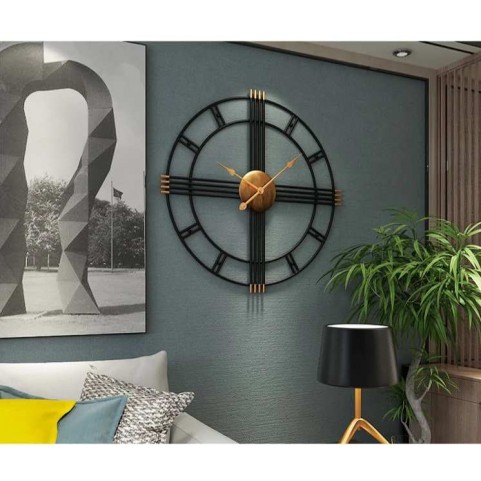 Golden Black 24 Inch - WALL CLOCK Golden Black 24 Inch - WALL CLOCK