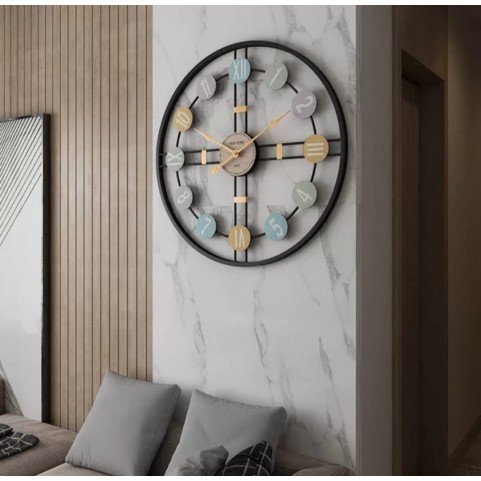 Multicolored Dials 24" Wall Clock