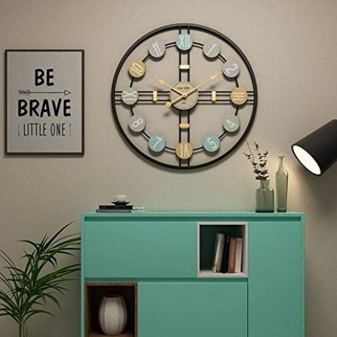 Multicolored Dials 24" Wall Clock